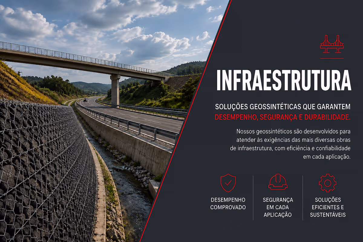 Banner de INFRAESTRUTURA - Yuhong Geossintéticos